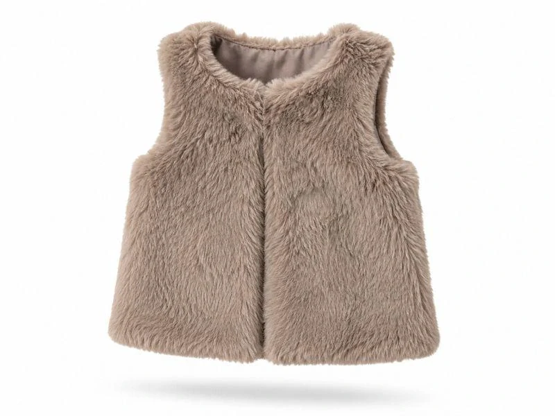 Slabší kožíšková vesta, vel. 98 – M&S