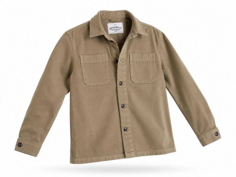 Dětská silná džínová košile – khaki, vel. 158 - M&S
