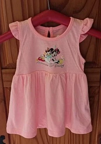 Letní dívčí šaty s Minnie, vel. 3–5 měsíců - Primark