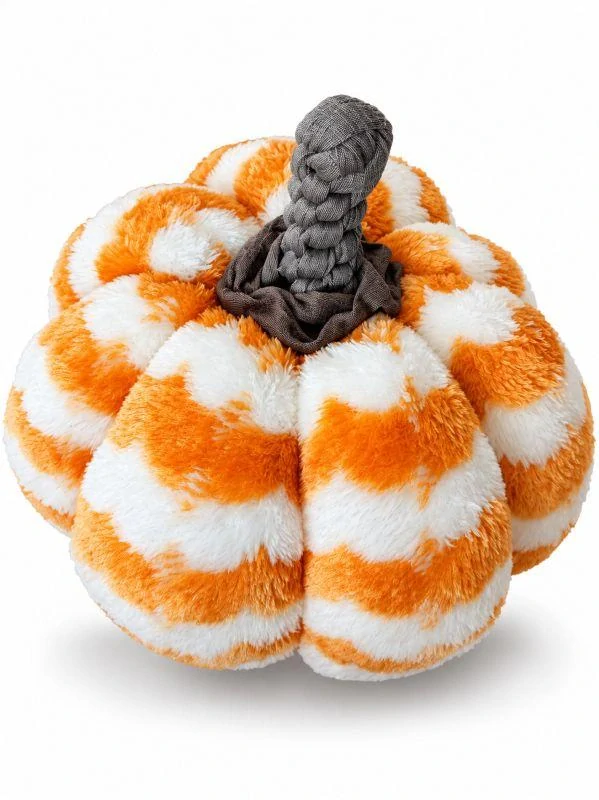 Handmade plyšová dýně – dekorace do interiéru