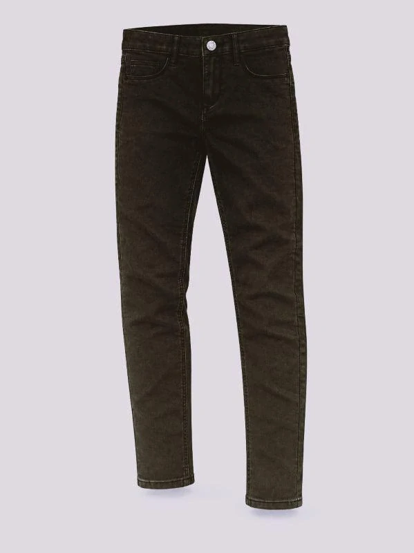 Černé dětské džíny skinny fit, vel. 140