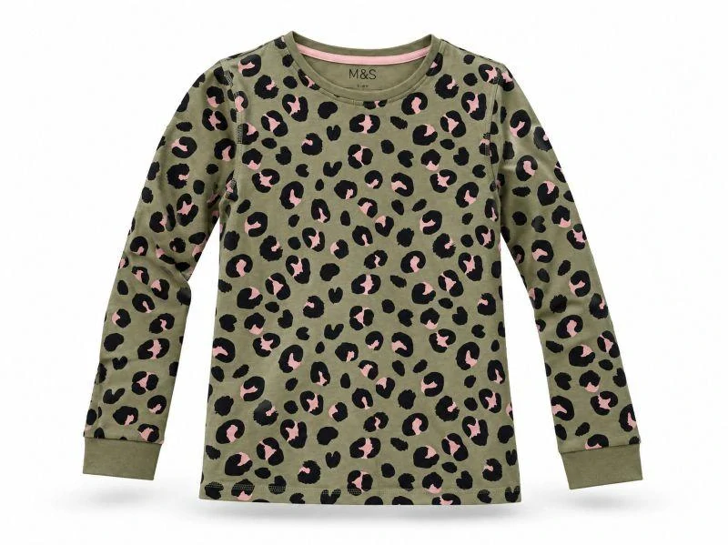 Dívčí bavlněné triko, vel. 140, khaki - M&S