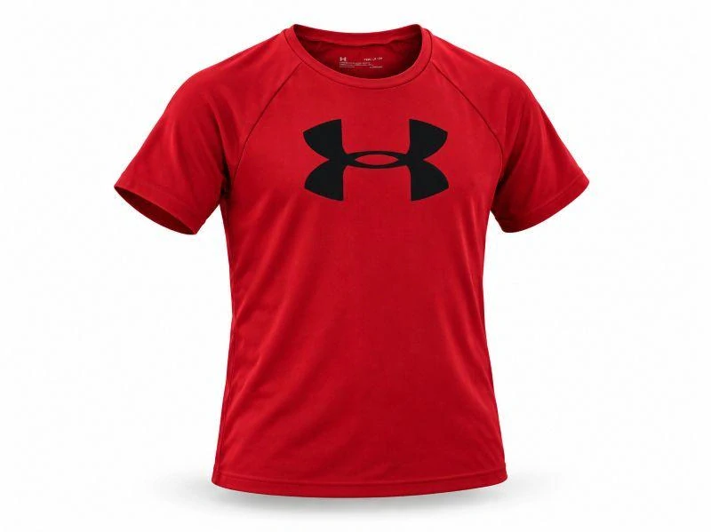 Chlapecké červené sportovní triko, cca 122-128 - Under Armour