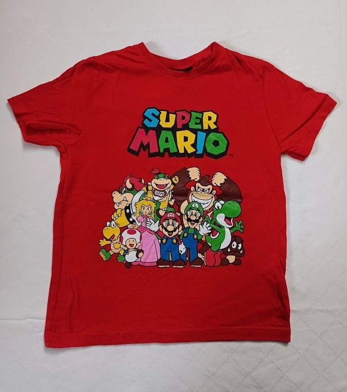 Chlapecké červené triko Super Mario – velikost 134 - Primark