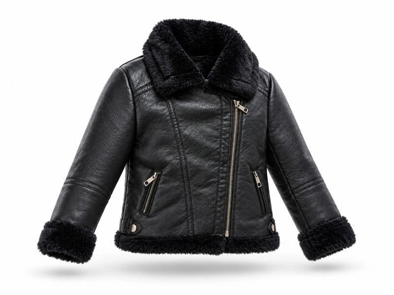 Dívčí bunda křivák s kožíškem – velikost 7 let - Girlswear