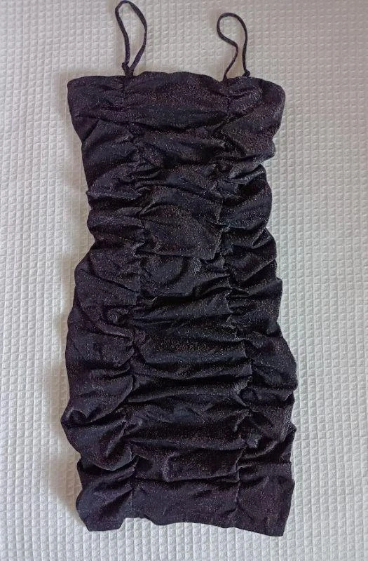 Společenské šaty černo-stříbrné, velikost 152–158 - New Look