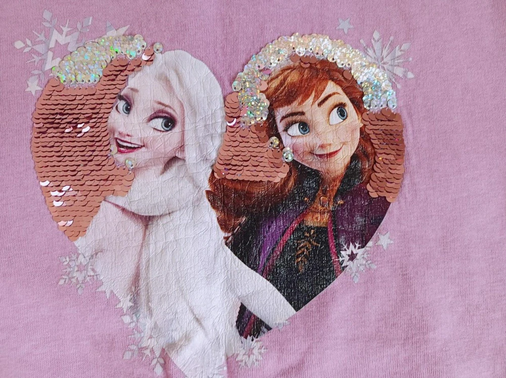 Dívčí mikina s Elsou a Annou – vel. 134/140 - H&M