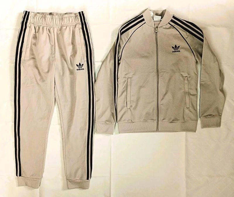Dětská tepláková souprava béžová, vel. 11–12 let - Adidas