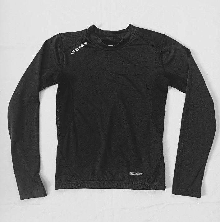 Dívčí sportovní triko s dlouhým rukávem, černé, vel. 146–152 - Sondico