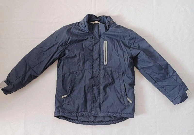 Chlapecká zimní bunda, modrošedá, vel. 128 - H&M