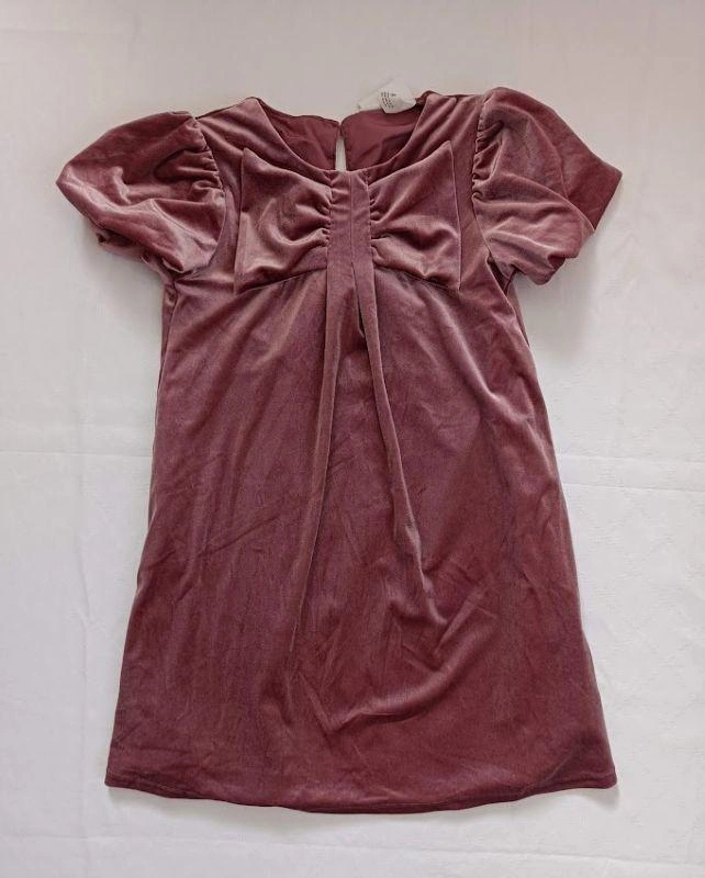 Dívčí sametové slavnostní šaty, vel. 122 - H&M
