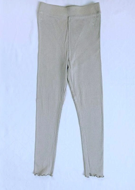 Béžové žebrované legíny, vel. 128 - Primark