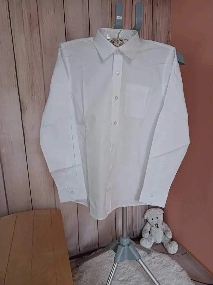chlapecká bílá košile k obleku - H&M