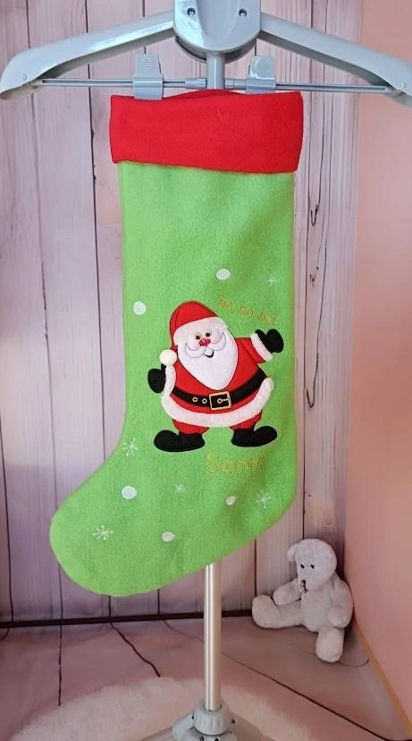 vánoční bota - ponožka se Santou