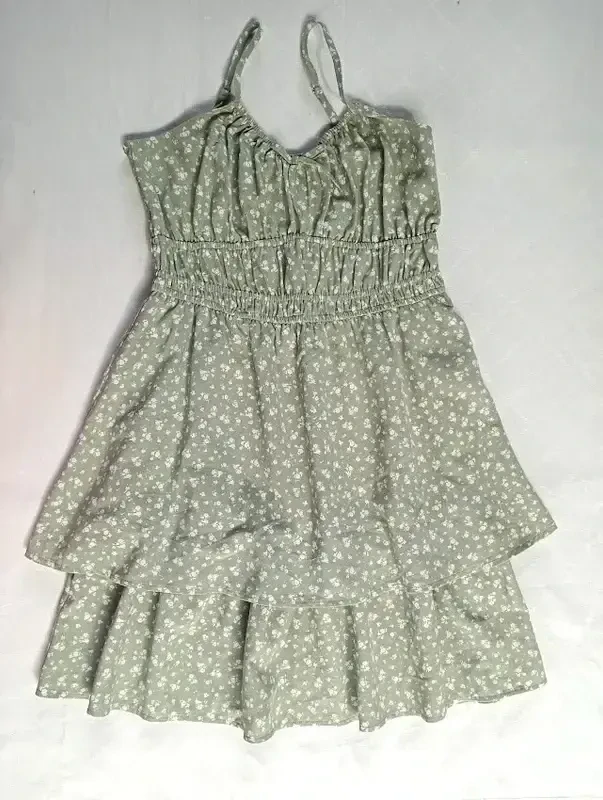 Letní šaty zelenošedé velikost 164 - New Look