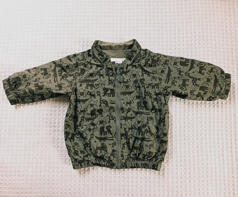 khaki větrovka safari - H&M