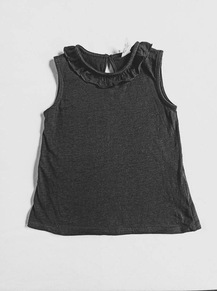 Bavlněné tílko s kanýrem – černé, velikost 98 - H&M