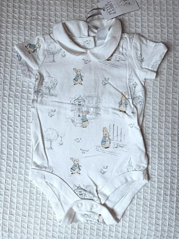 bavlněné body s límečkem - Peter Rabbit