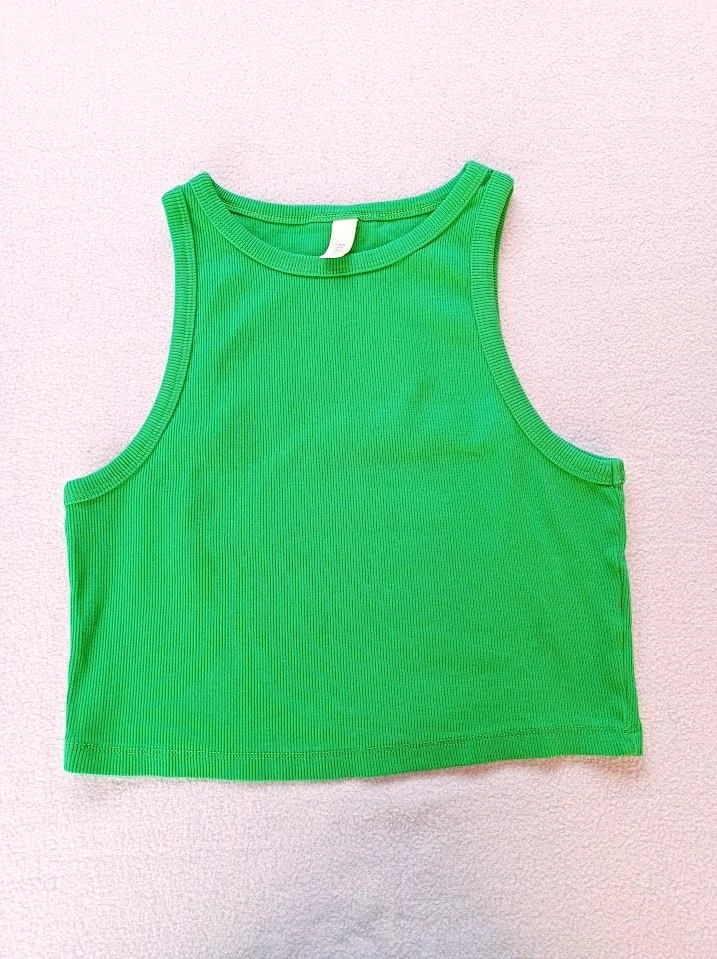 žebrovaný cropp top 