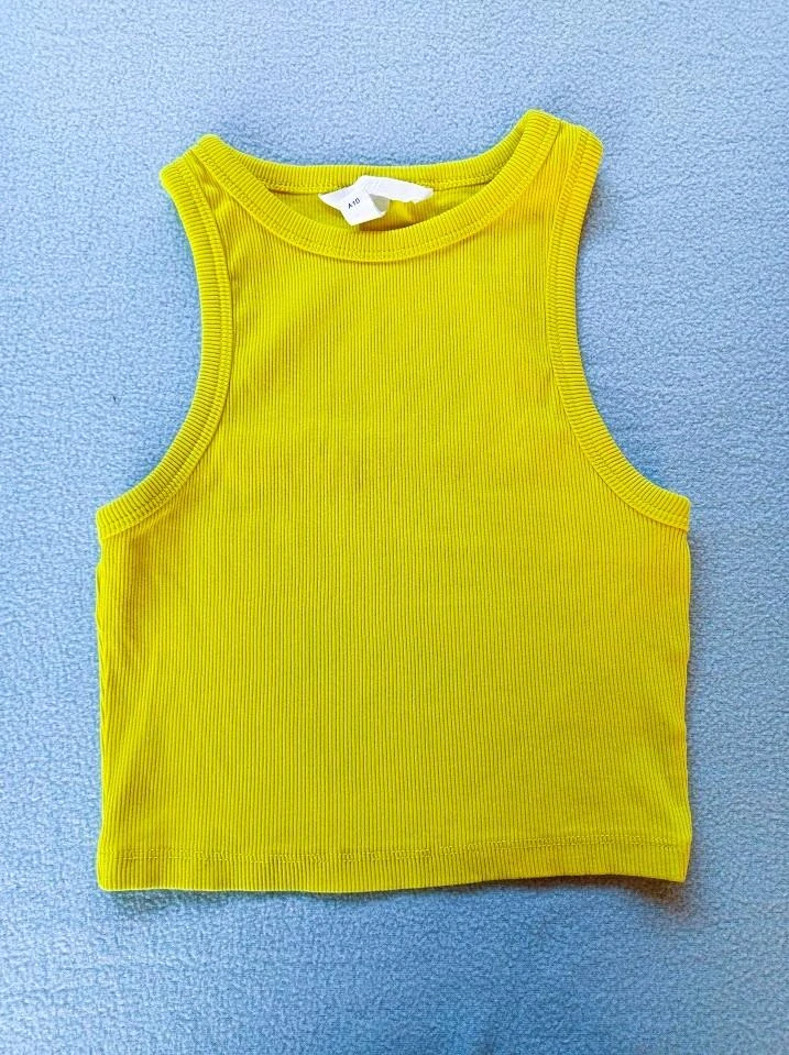 žebrovaný cropp top - zn. H&M