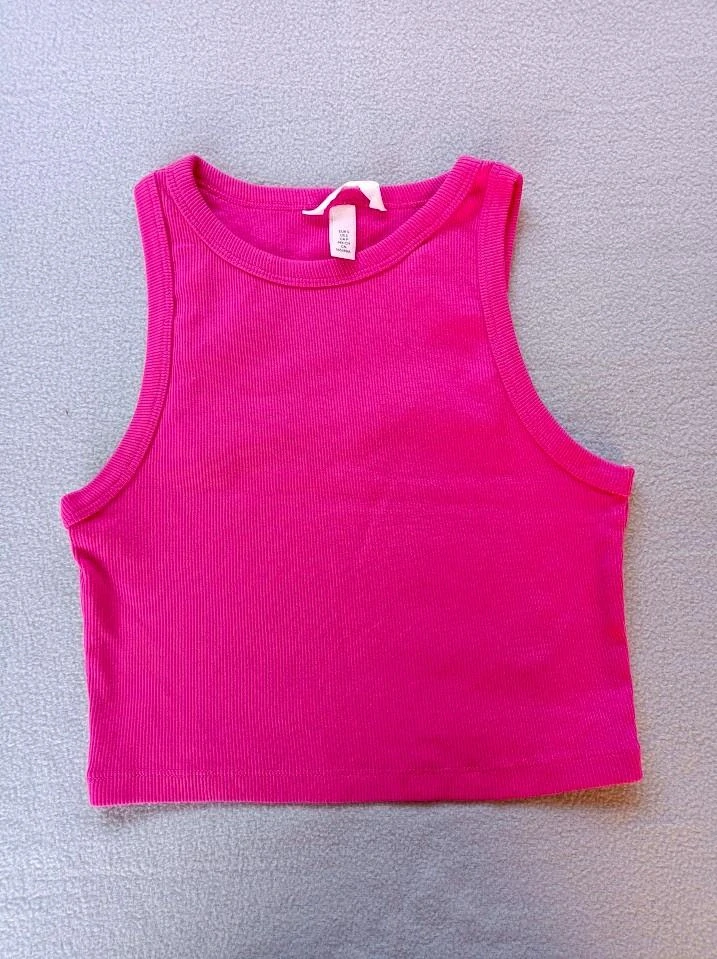 žebrovaný cropp top - zn. H&M