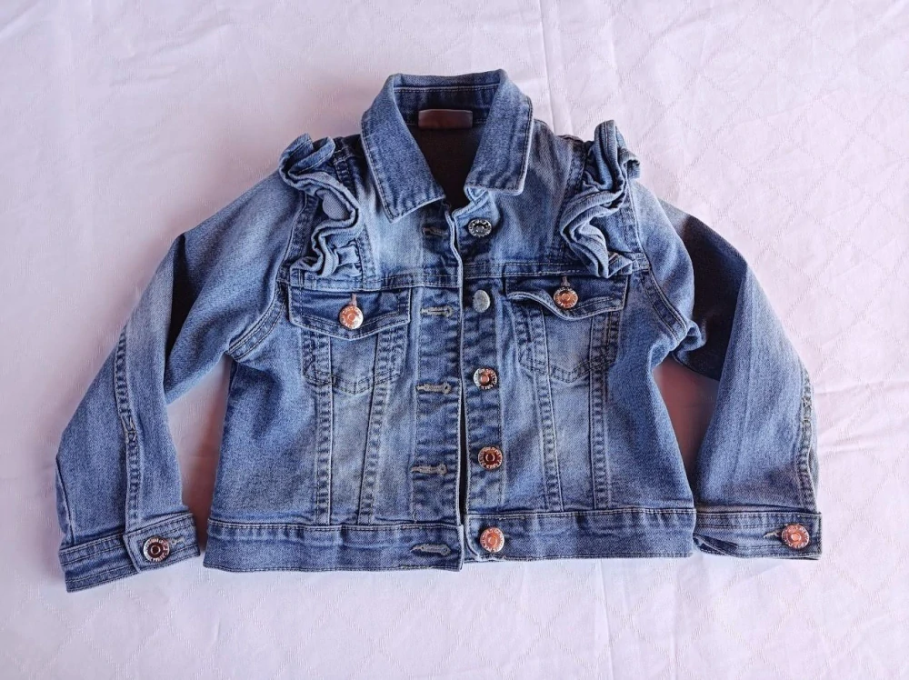 džínová bunda s kanýry - I love girlswear