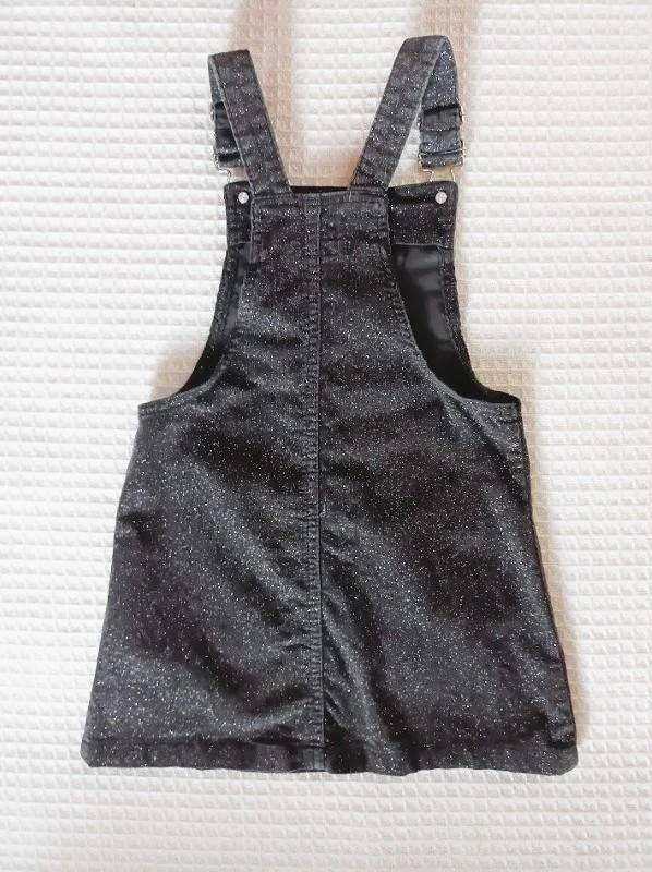 Dívčí rostoucí laclová sukně, vel. 122 – tmavě šedý manšestr - Denim Co.