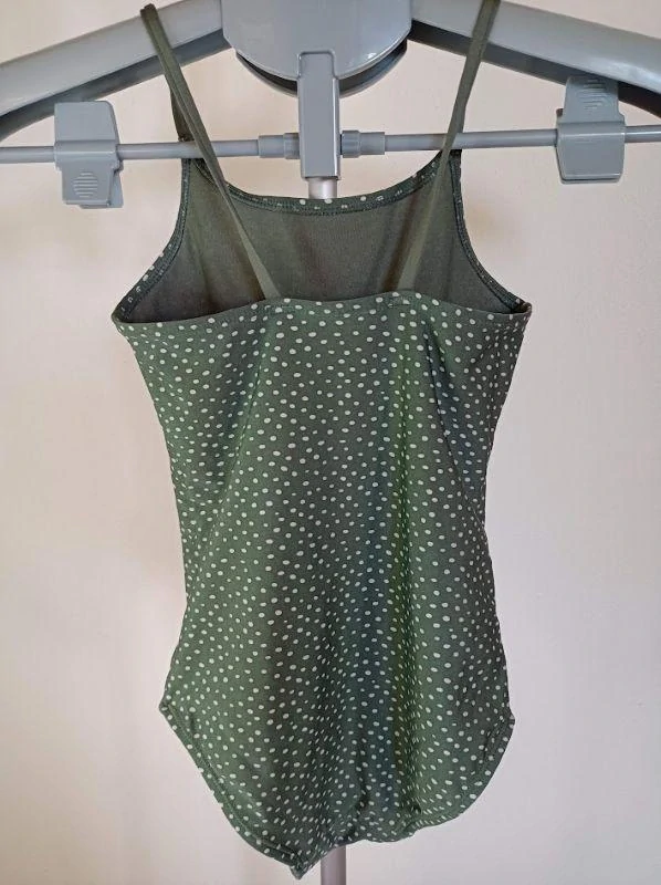Dívčí jednodílné plavky s puntíky – vel. 110–116 - H&M
