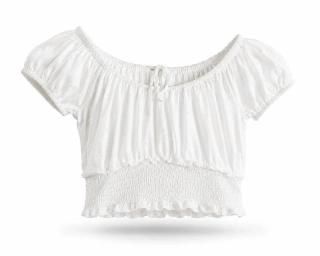 Dívčí cropp halenka – bílá, vel. 167 - New Look