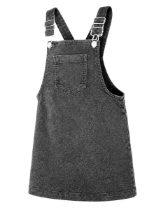 Dívčí rostoucí laclová sukně, vel. 122 – tmavě šedý manšestr - Denim Co.