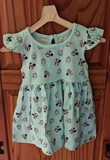 Dívčí letní šaty s Minnie, vel. 3–5 měsíců - Primark