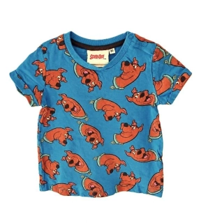 Chlapecké triko s celoplošným potiskem, vel. 80 - Scooby-Doo