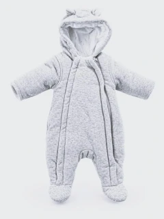 Kojenecká vyteplená kombinéza first size s oušky - George