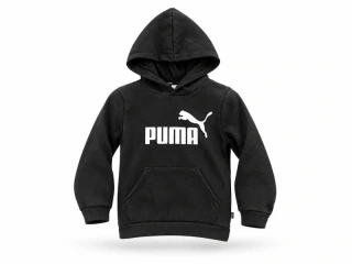 Chlapecká černá mikina s kapucí, vel. 128 - Puma
