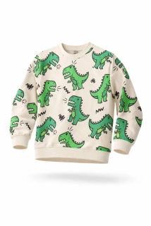 tepláková mikina s dinosaury - H&M