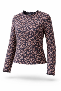 triko žebrované s kytičkama - M&S