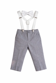 společenské kalhoty s kšandami a motýlkem- zn. Next