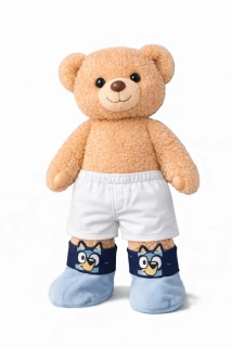 Bluey fleecové návleky na nohy-boty - George