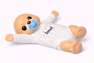 bavlněné body s nápisem - dlouhý rukáv - TU