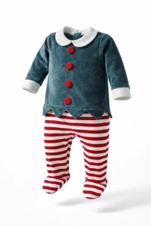 sametový vánoční obleček -zn. M&S