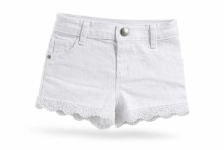 džínové kraťasy s krajkou - zn. Denim Co.