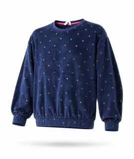 semišová mikina s hvězdičkami - M&S